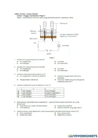 Kuiz (6.1 sel eletrolitik) 2