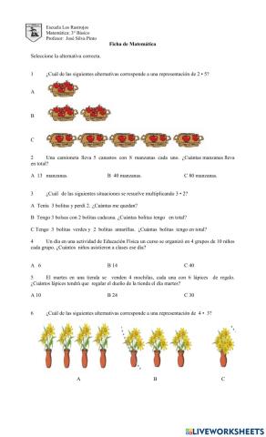 Ficha Multiplicación 1