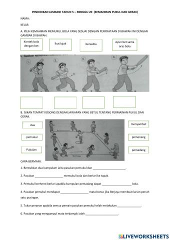 Latihan pukul dan gerak