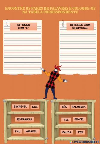 Ditongo com L ou semivogal?