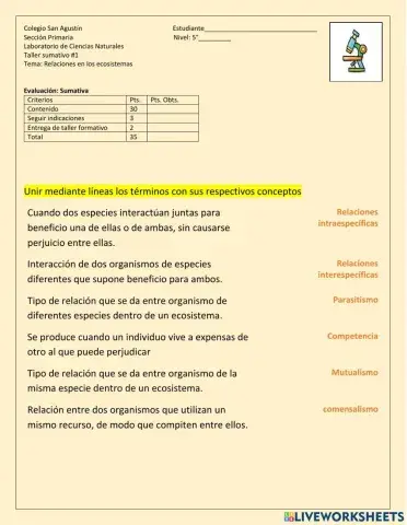 Relaciones en los ecosistemas