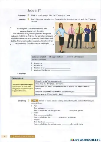 English for Information Technology