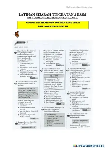 Sejarah tingkatan 5: Bab 6