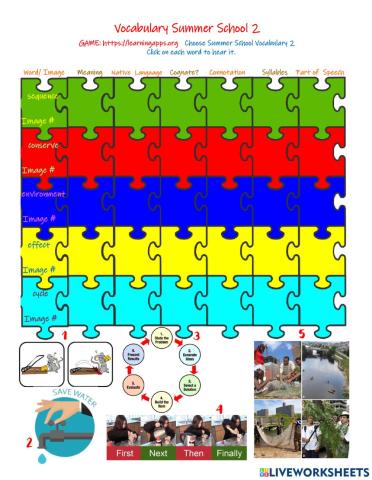 Summer School Vocabulary 2