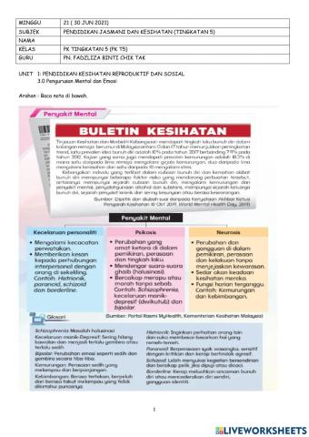 Pengurusan mental dan emosi