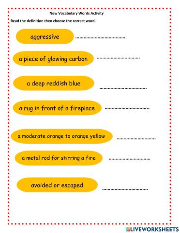 Unit 1-New Vocabulary