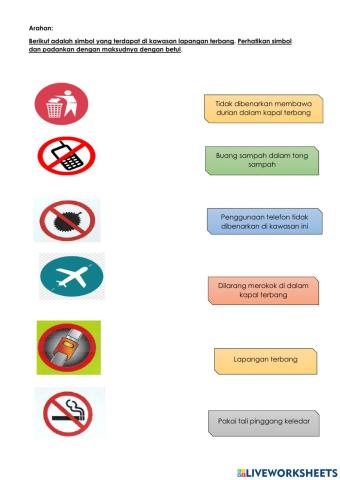 Simbol yang terdapat dlm pengangkutan awam