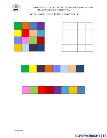 Orientación espacial y colores