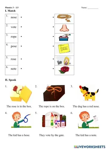 Phonics 3 Lesson 5