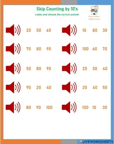 Skip Counting by 10's