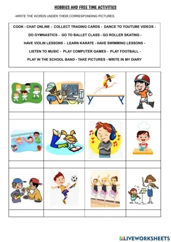 Free time activities