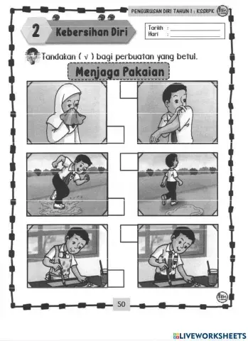 Penjagaan Pakaian Pendidikan Khas Tahun Satu