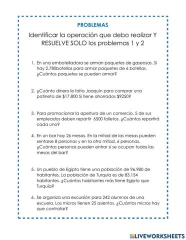 Problemas matemáticos