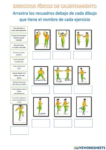 Ejercicio de calentamiento