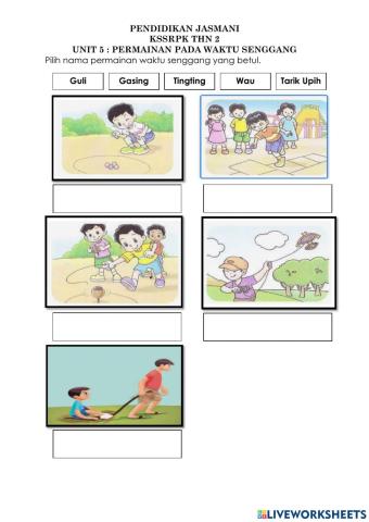 Unit5: permainan waktu senggang