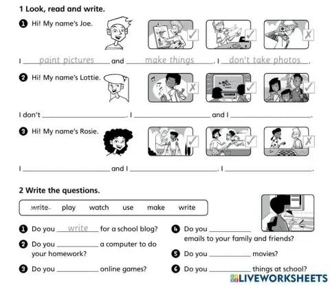 Unit 1 tiger 3 free time activities