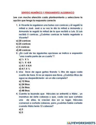 Pensamiento matemático