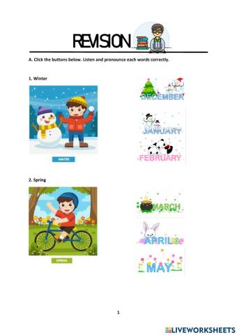 Y3 english seasons revision