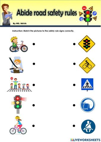 Abide road safety rules