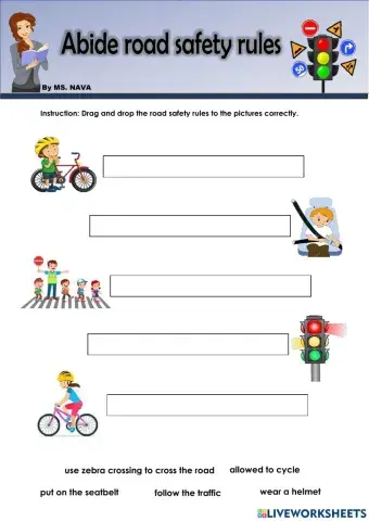 Abide road safety rules