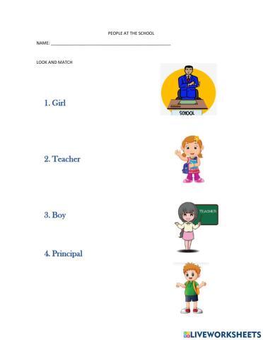 People at the school