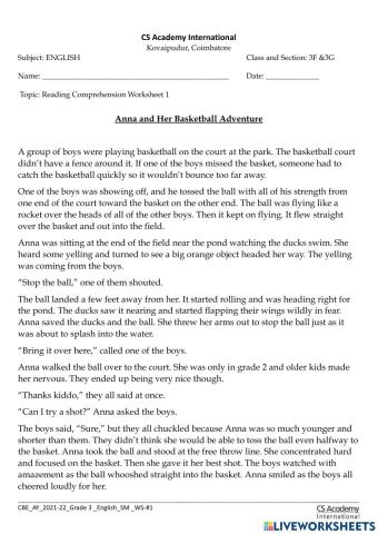 Reading Comprehension