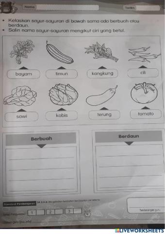 Latihan sains buku 2prasekolah