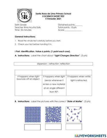 Short Test no.2-6 Grade II TRi