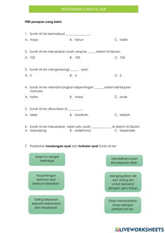 Kefahaman surah al-Asr