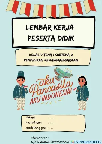 LKPD PPKn (Kelas 5 Tema 1 Subtema 2 Pembelajaran 3)