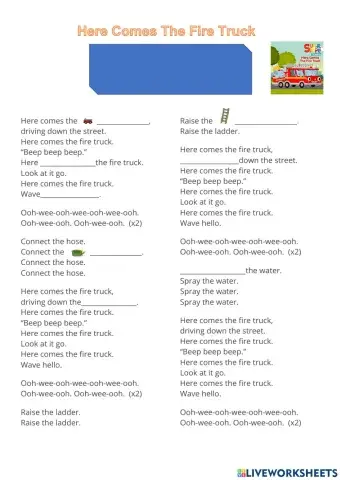 Here comes the firetruck song