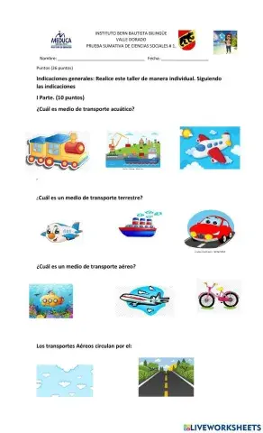 Vias de comunicacion y medios de transporte