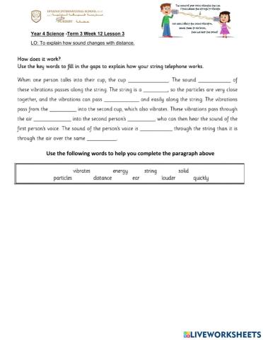 DIS Science Term 3 Week 12 lesson 3