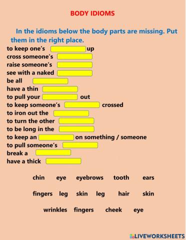 Body Idioms