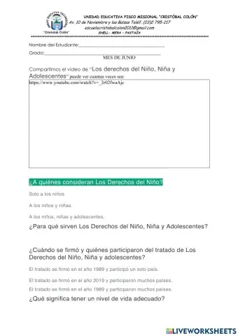 Derechos integrales de discentes.