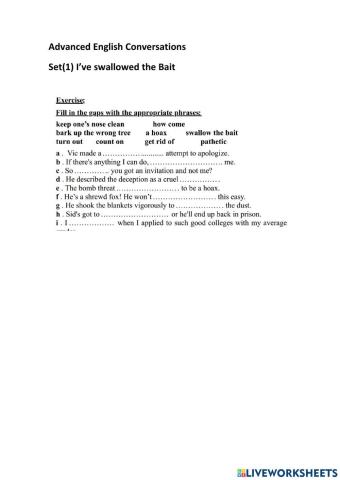 Advance English Conversation