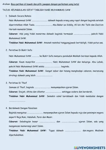 Meneladani Sifat Tabligh