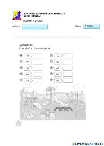 Round off activity 2