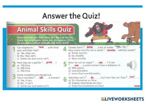 Wild Life : Animal Quiz