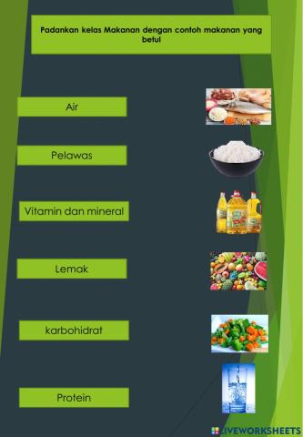 Kelas makanan dan kepentingannya