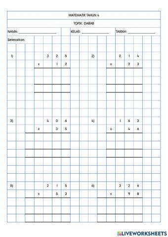 Darab - bentuk lazim