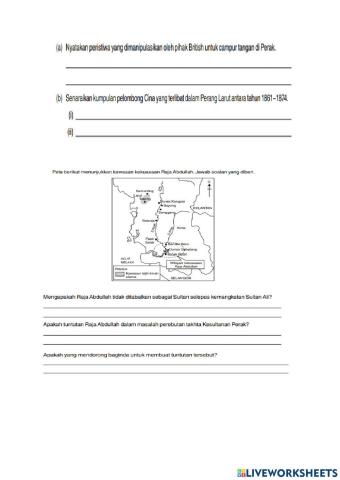 3.2 Peluasan Kuasa British di  Perak, Selangor, Negeri  Sembilan dan Pahang