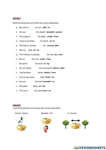 Prepositions