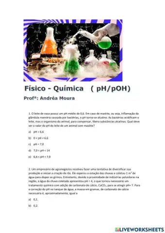 Potencial Hidrogeniônico pH