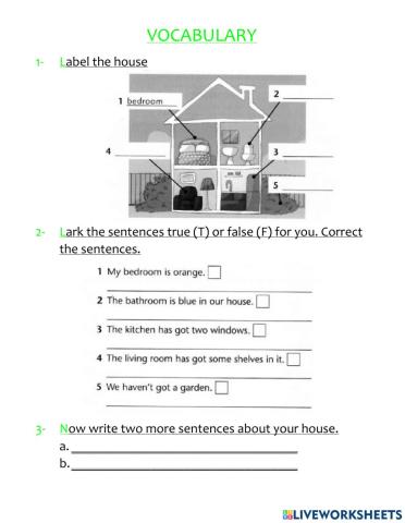 Vocabulary and grammar