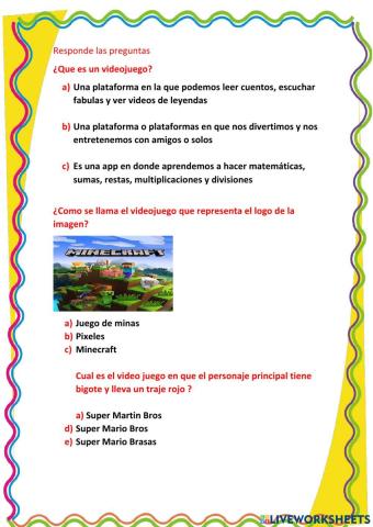 Videojuegos Famosos y divertidos