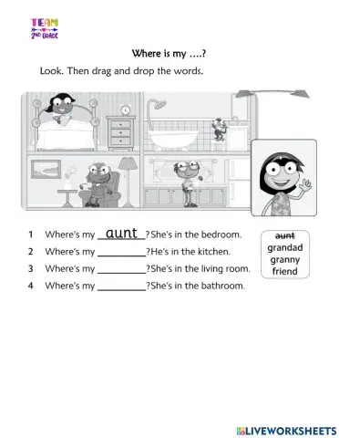 My family and rooms of the house