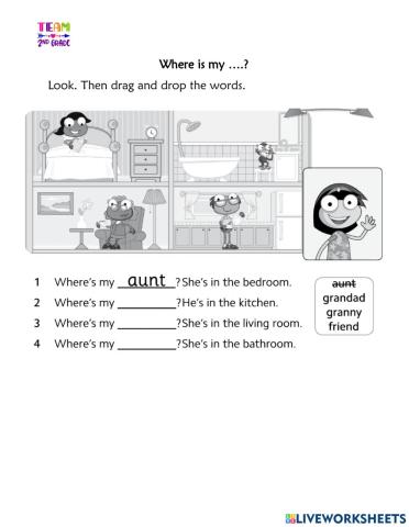 My family and rooms of the house