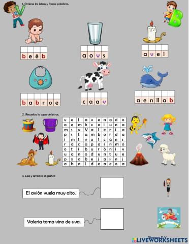 FONEMAS Y GRAFÍAS  Bb-Vv