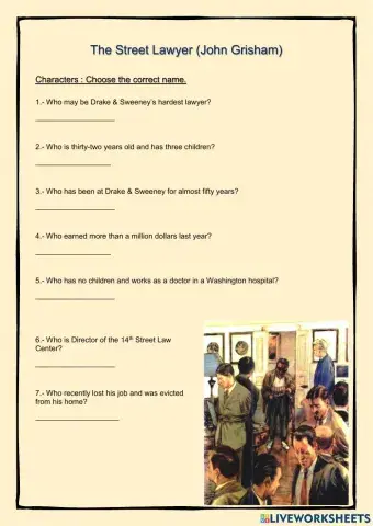 The Street Lawyer characters